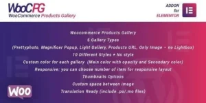 WooCommerce Products Gallery for Elementor WordPress Plugin