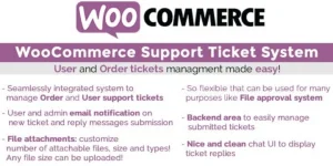 WooCommerce Support Ticket System WordPress Plugin