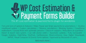 WP Cost Estimation & Payment Form Builder WordPress Plugin