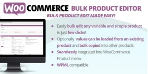 WooCommerce Bulk Product Editor WordPress Plugin
