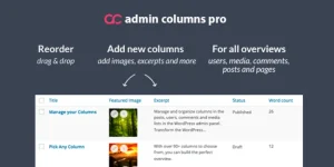 Admin Columns Pro WordPress Plugin