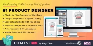Lumise Product Designer for WooCommerce WordPress Plugin