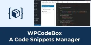 WPCodeBox 2 - The easiest way to add Code Snippets WordPress Plugin
