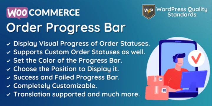 WooCommerce Order Progress Bar WordPress Plugin