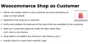 WooCommerce Shop As Customer WordPress Plugin